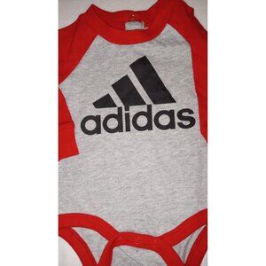 Adidas onesie baby size 3 months long sleeve new